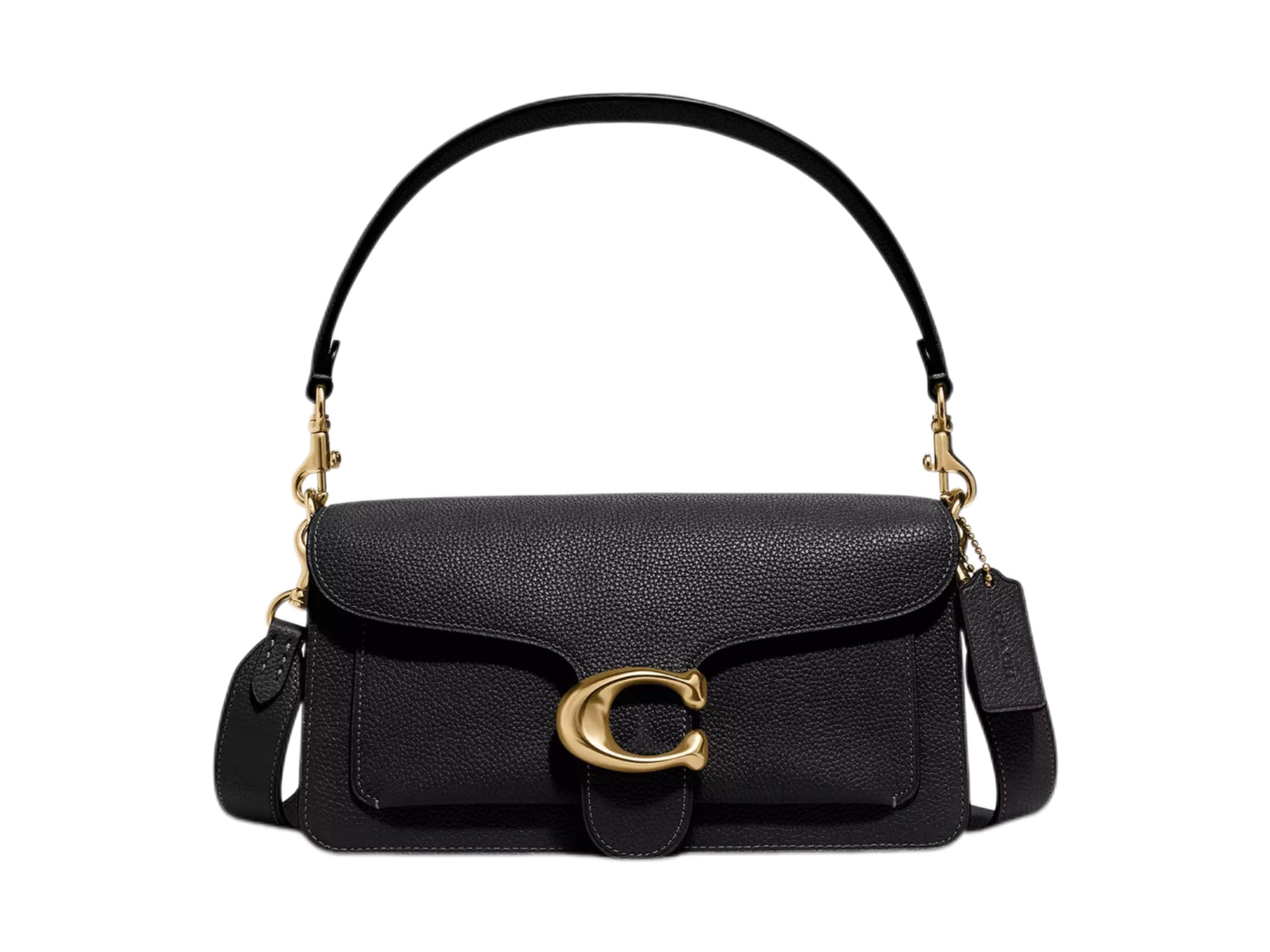 Coach Black Leather tabby 26 shoulder bag