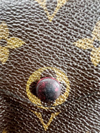 Louis Vuitton Josephine Wallet Monogram Canvas Red Leather