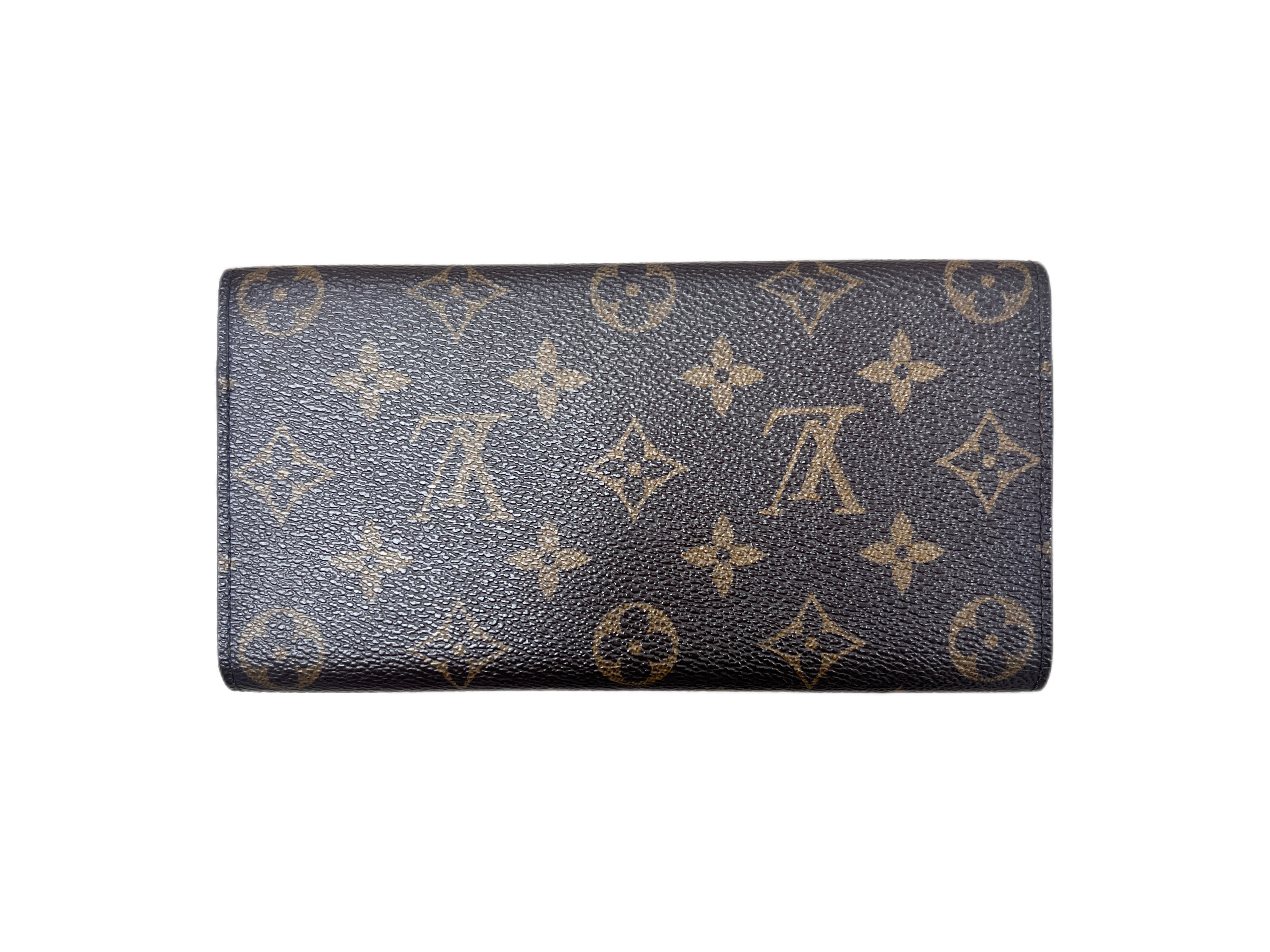 Louis Vuitton Josephine Wallet Monogram Canvas Red Leather