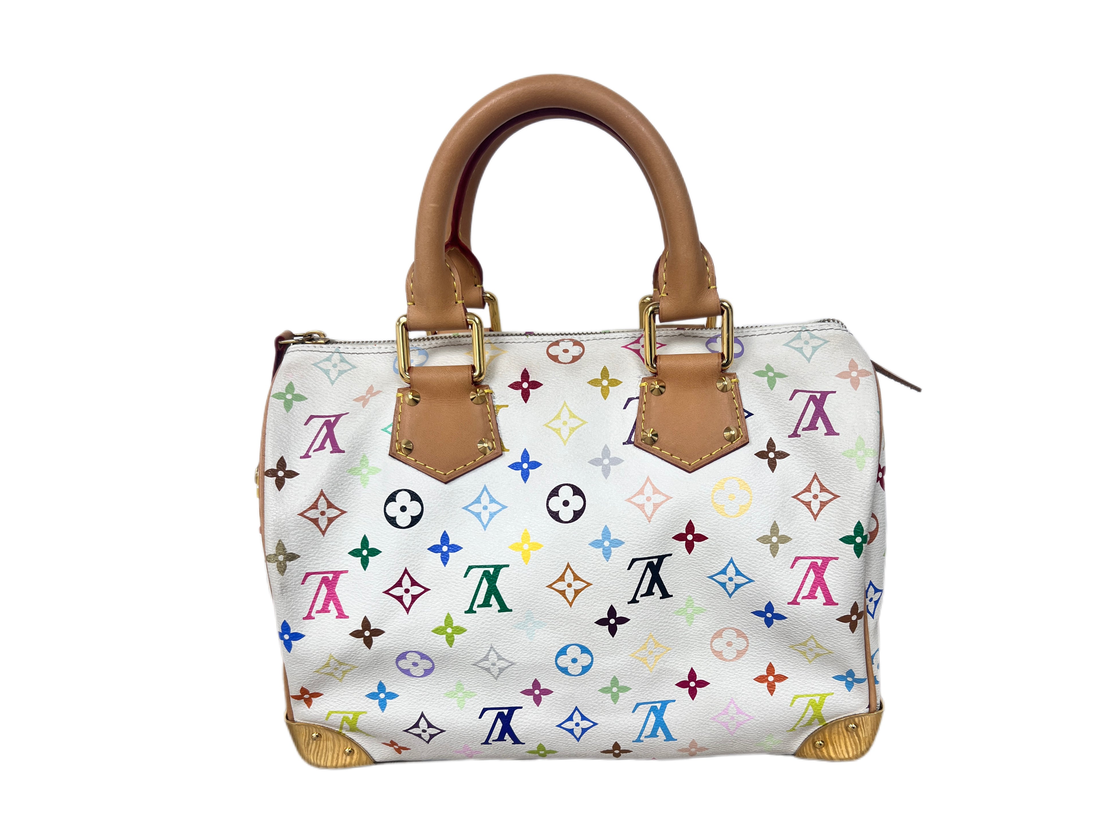 Louis Vuitton Speedy 30 Multicolore Monogram Canvas – White