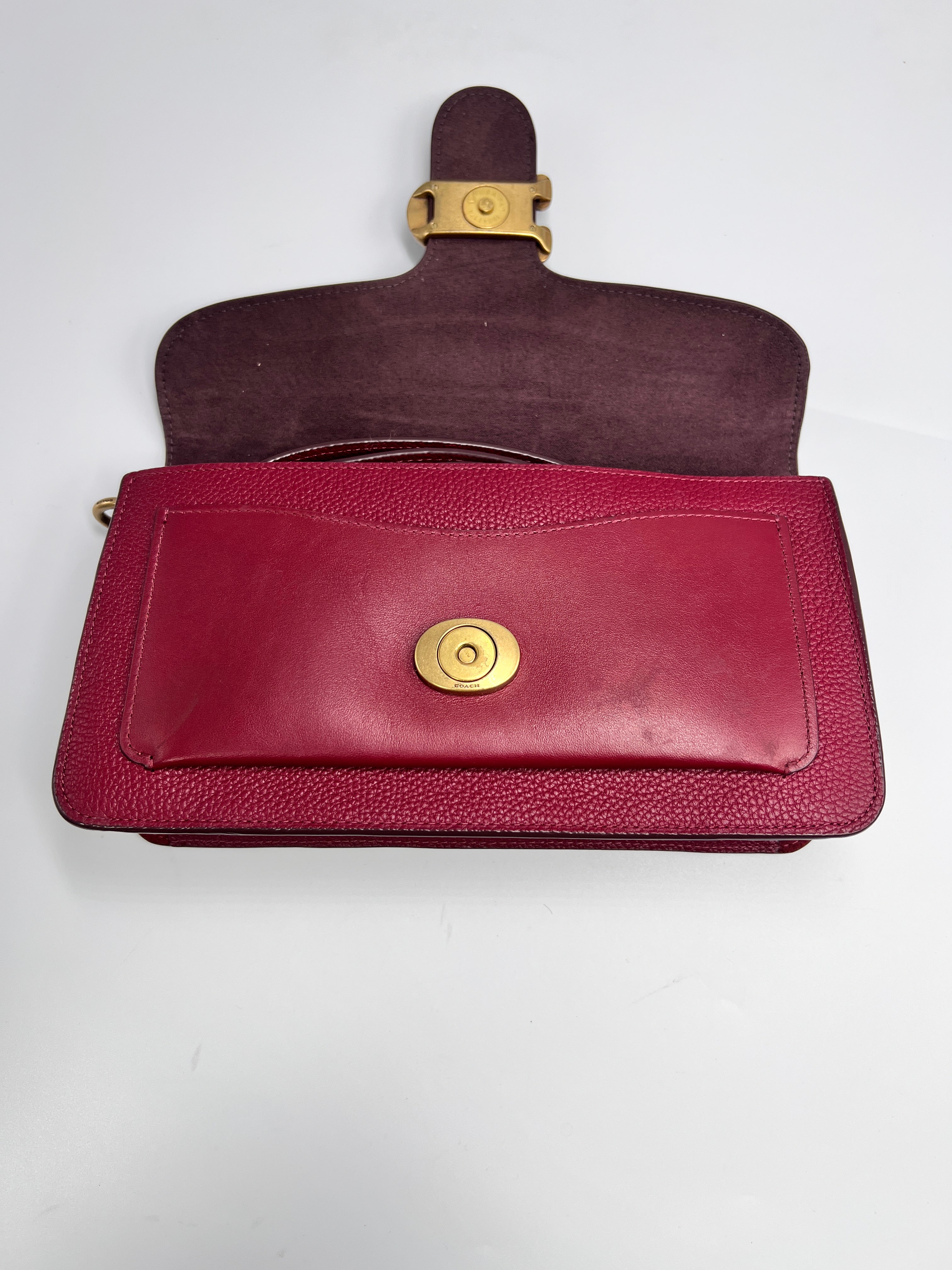 Coach Tabby Shoulder Bag 26 in Berry Pink Leather