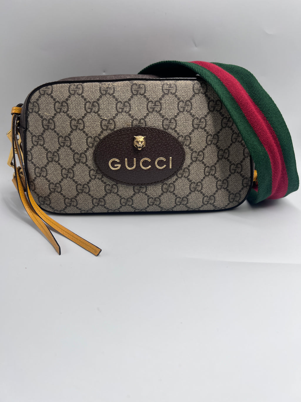 Gucci  Tiger Head Small Messenger Crossbody Bag
