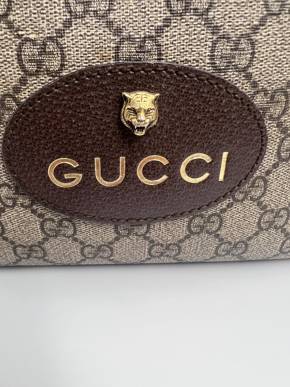 Gucci  Tiger Head Small Messenger Crossbody Bag