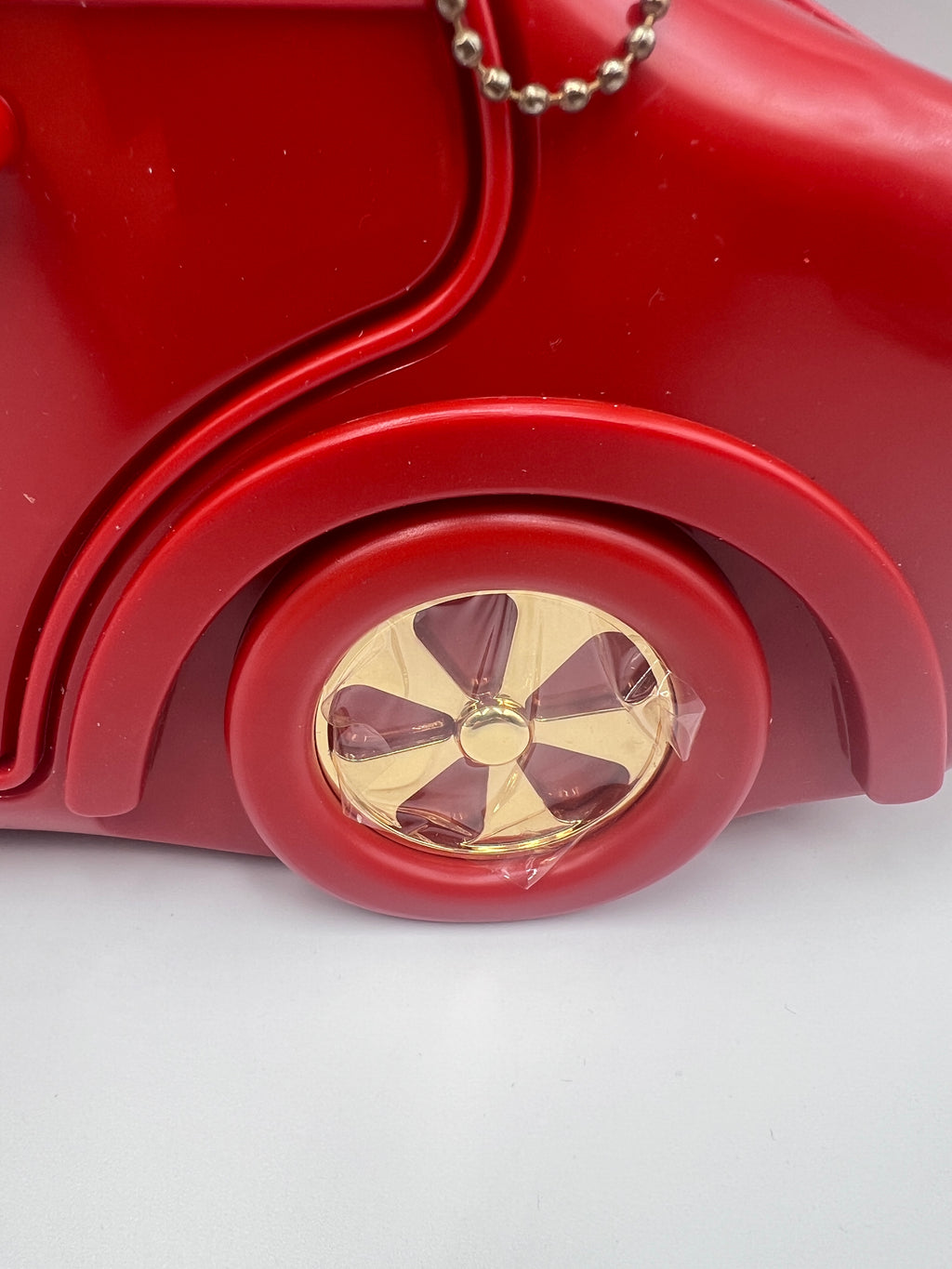 Braccialini Novelty Red Car Shaped Crossbody Top Handle Bag