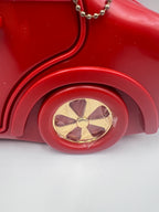 Braccialini Novelty Red Car Shaped Crossbody Top Handle Bag