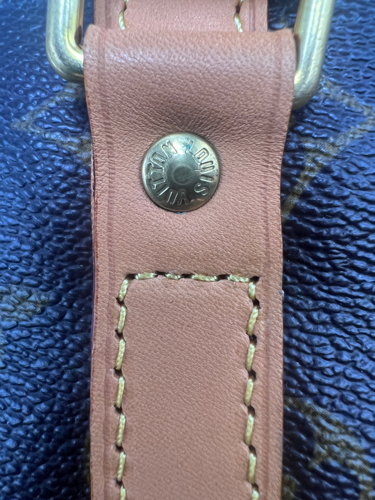 Louis Vuitton Monogram Sac Shopping Tote Bag in Brown Canvas with Vachetta Leather | Designer Resale