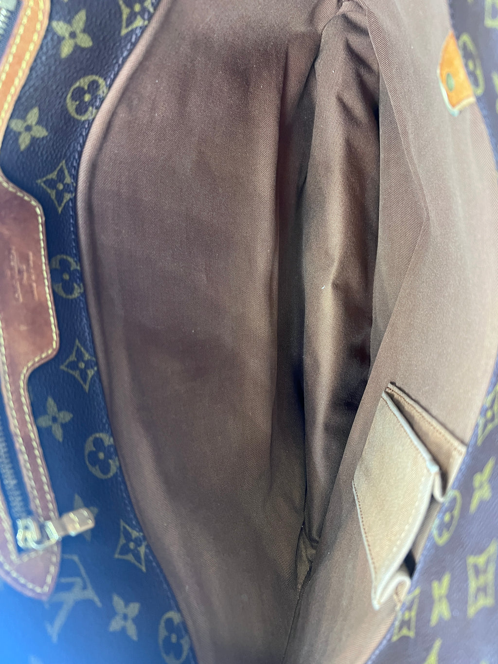 Louis Vuitton Monogram Sac Shopping Tote Bag in Brown Canvas with Vachetta Leather | Designer Resale