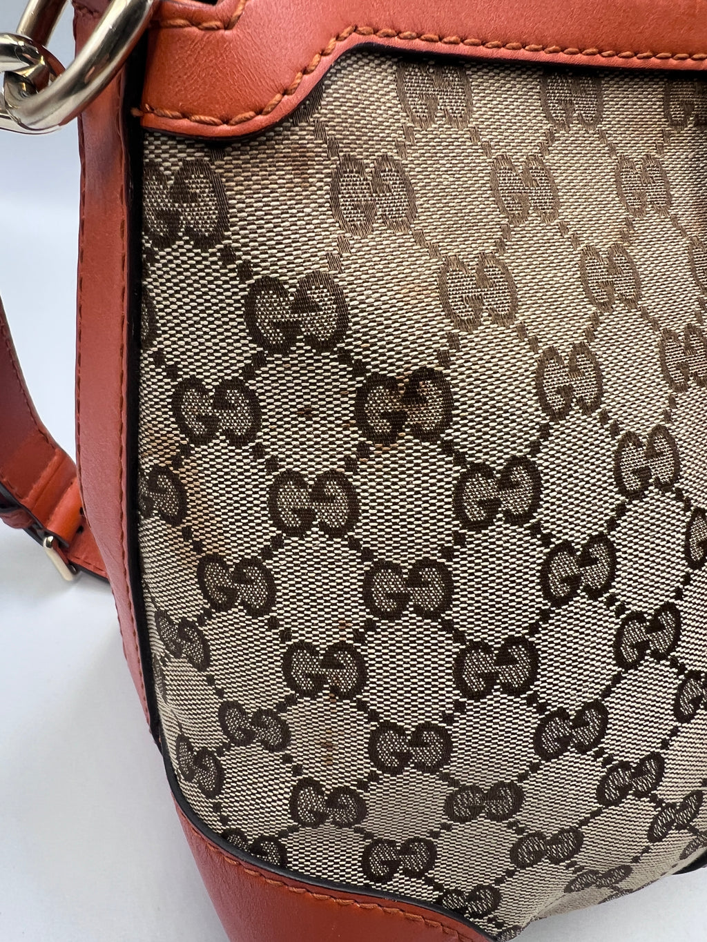 Gucci GG Canvas Web Stripe Medium Tote Bag