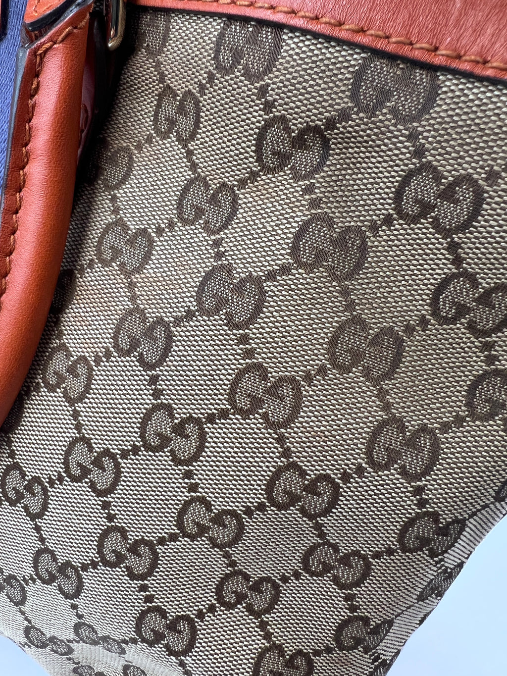Gucci GG Canvas Web Stripe Medium Tote Bag