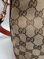 Gucci GG Canvas Web Stripe Medium Tote Bag
