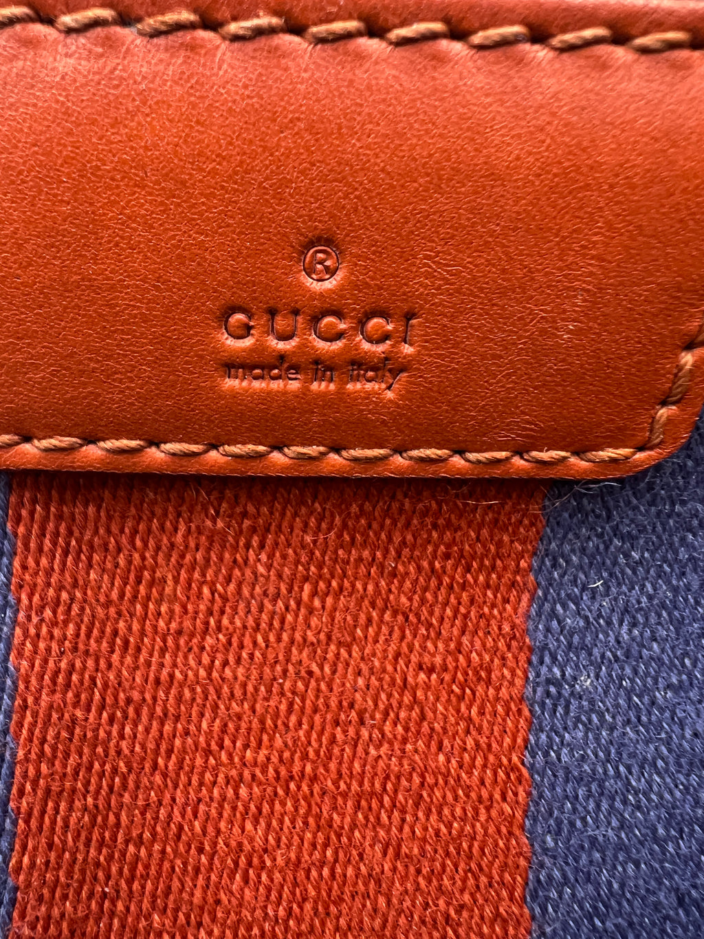 Gucci GG Canvas Web Stripe Medium Tote Bag