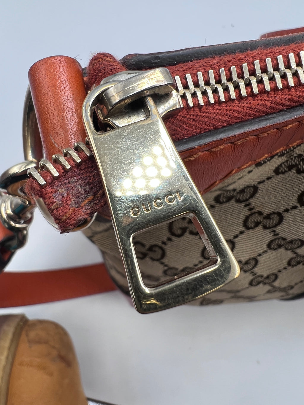 Gucci GG Canvas Web Stripe Medium Tote Bag