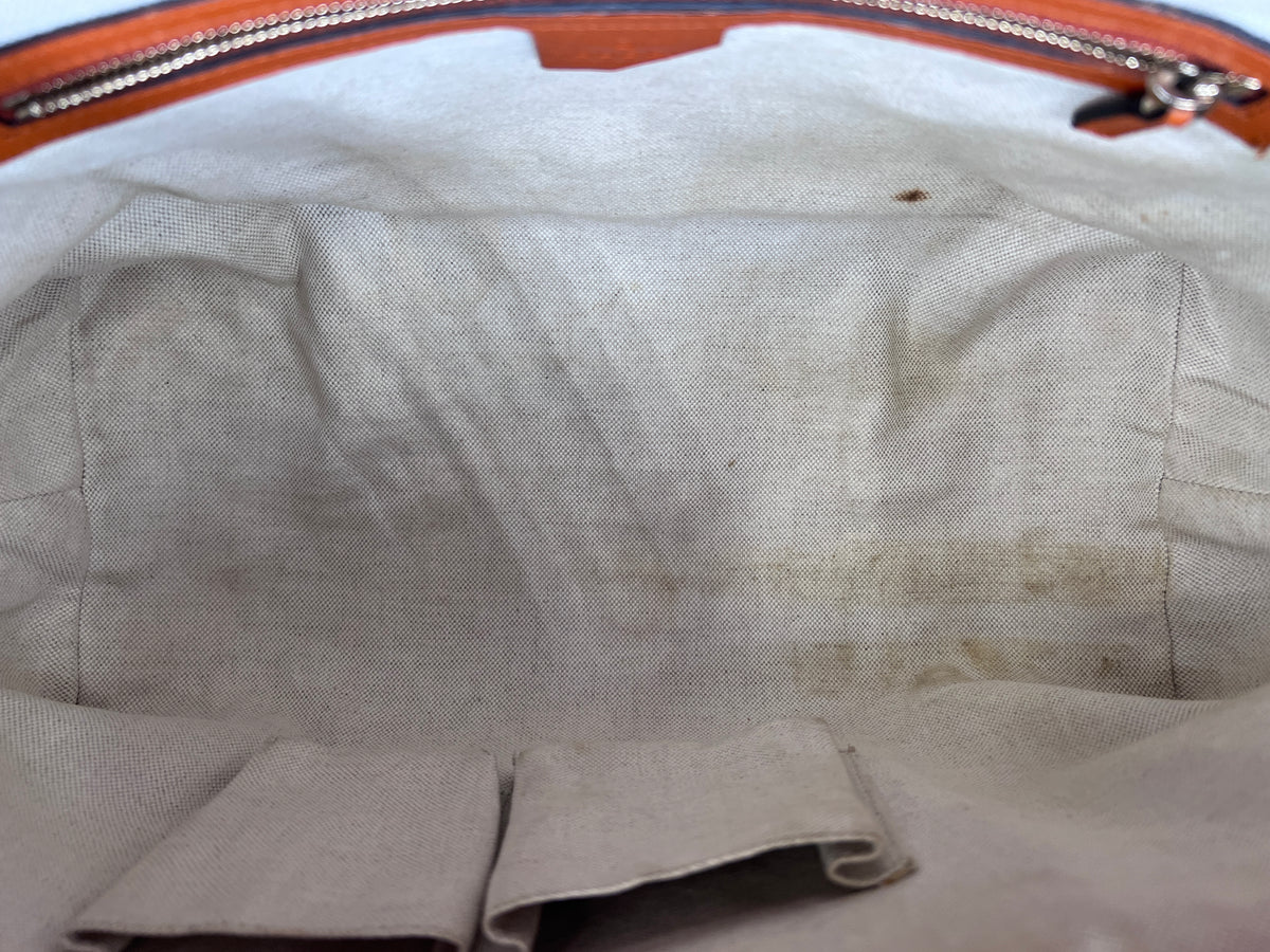 Gucci GG Canvas Web Stripe Medium Tote Bag