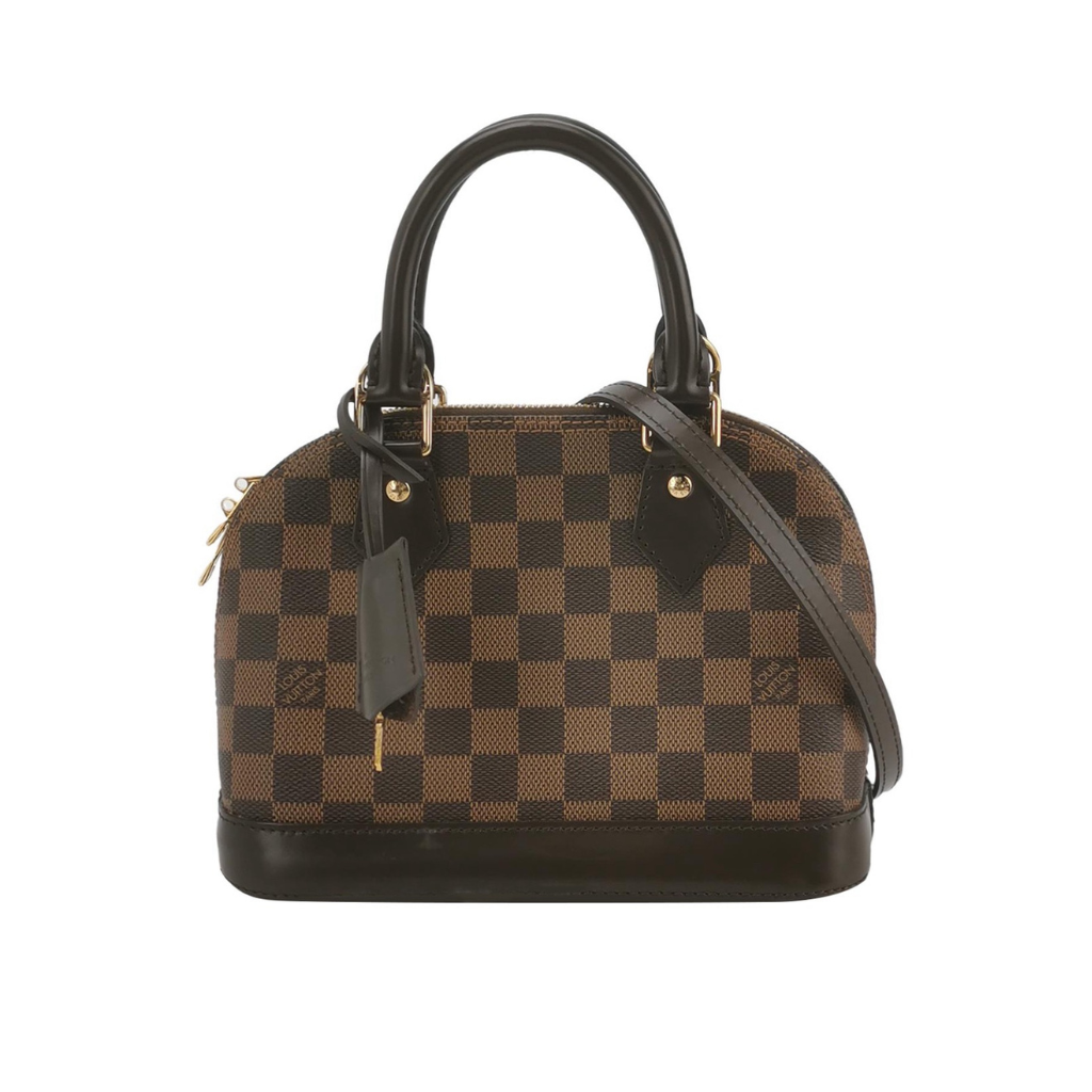 Preloved alma bb crossbody bag in damier ebene crossbody handbag