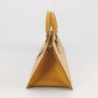 lv vintage handbag in yellow epi leather with gold hardware-tophandle