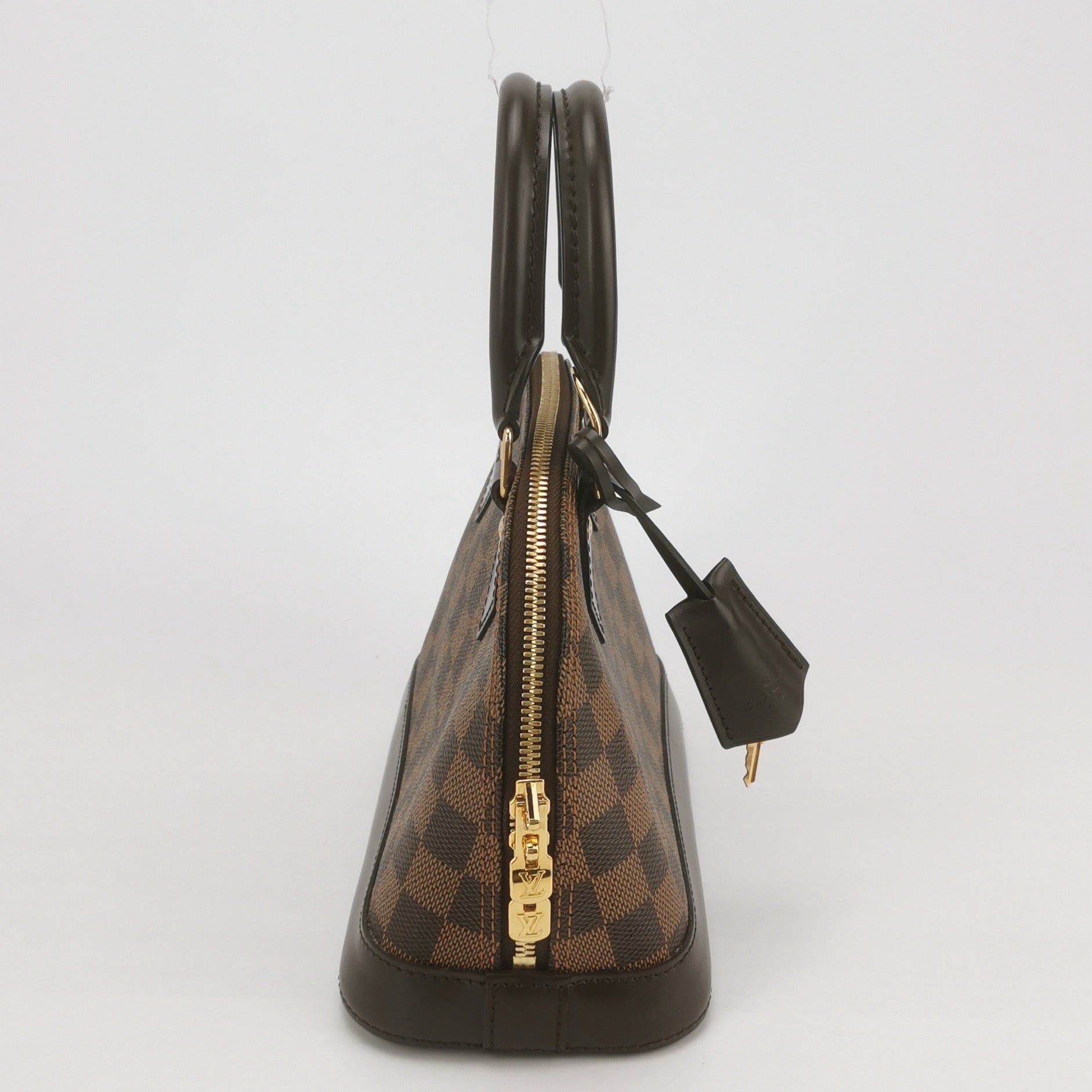 preowned designer bag louis Vuitton handbag in classic damier ebene 