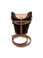 Louis Vuitton Monogram Nano Bucket Bag with Microchip and Adjustable Strap