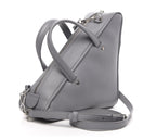 Balenciaga Calfskin S Triangle Duffle Grey Bag