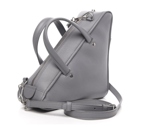 Balenciaga Calfskin S Triangle Duffle Grey Bag