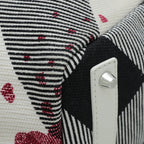 Burberry Abstract Print Canvas Tote Bag – White Multi-Colour