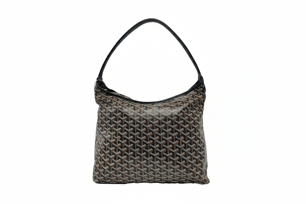 preloved authentic womens goyard hobo shoulder bag in black monogram canvas in great condition for sale 