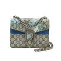 authentic gucci dionysus blue canvas in size small crossbody bag in great condition for sale 