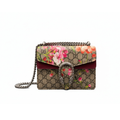 authentic gucci dionysus small bloom floral print in gg canvas and silver hardware crossbody and shoulder strrap in very good condition 