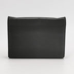 gucci interlock g shoulder bag in black leather from back view in size small 