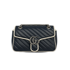 authentic gucci marmont medium bag in blue in great condition for sale 