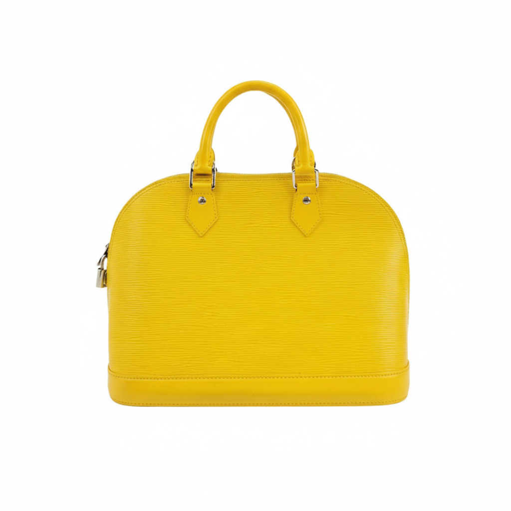 authentic preloved louis vuitton alma pm in yellow epi leather in great condition 