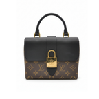 preloved classic louis vuitton locky bb handbag with monogram and black leather and gold hardware in great condition for sale 
