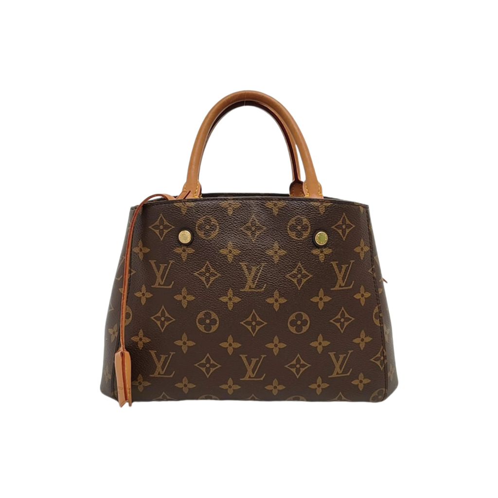 preowned authentic louis vuitton monogram montaign bb top handle bag in great condition for sale preloved luxury designer bag at discount price 