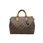 authentic luxury louis vuitton speedy 30 monogram duffle bag in good condition for slae 