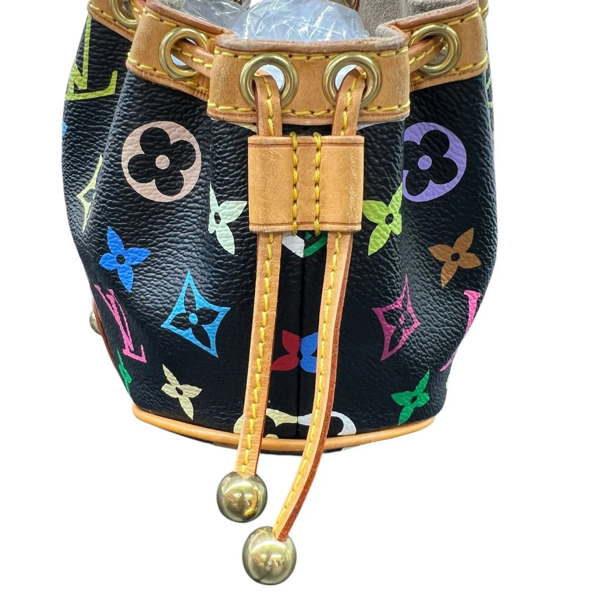 Louis Vuitton x Takashi Murakami Monogram Multicolore Black Theda Bag