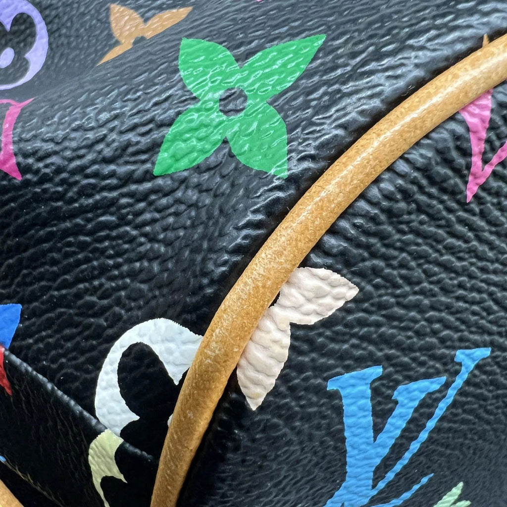 Louis Vuitton x Takashi Murakami Monogram Multicolore Black Theda Bag