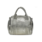 Alexander Wang Rockie Bag – Black Pebbled Leather – Iconic Studded Base Satchel