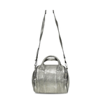 Alexander Wang Rockie Bag – Black Pebbled Leather – Iconic Studded Base Satchel