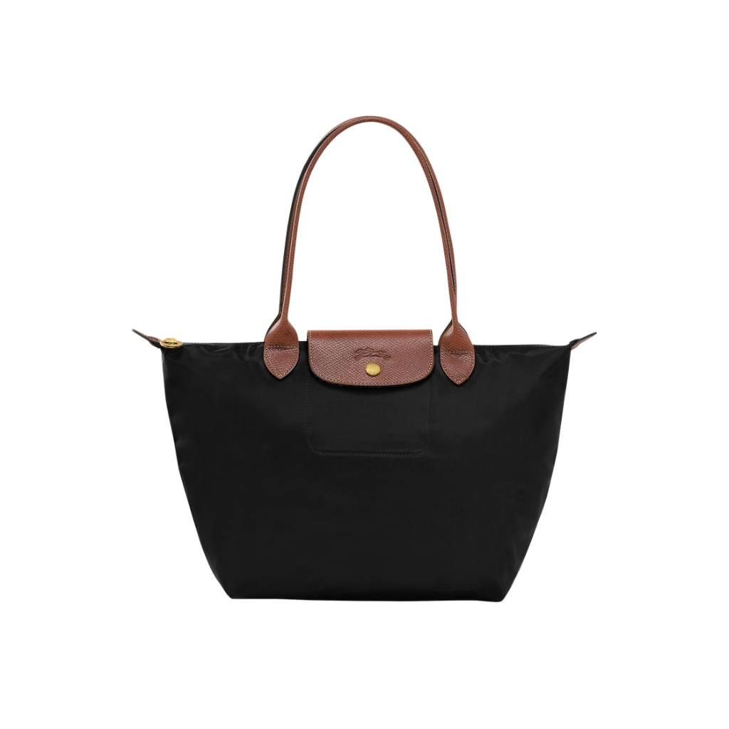 Longchamp Le Pliage Original Medium Shoulder Bag- Black