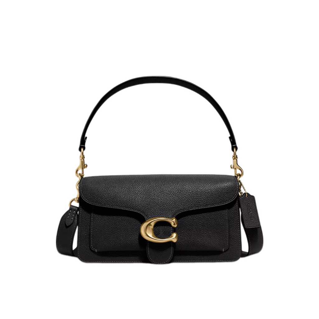Coach Black Leather Tabby 26 Shoulder Bag