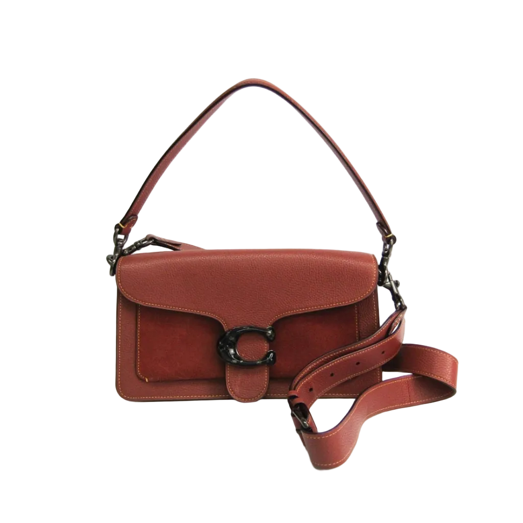 Coach Tabby Shoulder Bag 26 in Multi-Tone Brown Leather