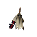 Gucci Dionysus Bamboo Top Handle Bag – Hibiscus White Leather with Web Strap