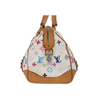 Authentic Louis Vuitton x Takashi Murakami Multicolore Courtney Bag - White