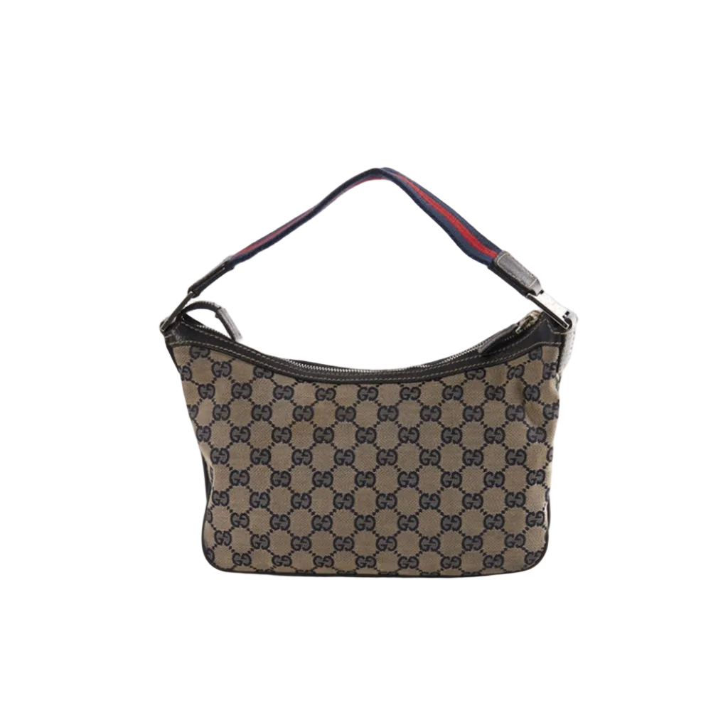 Vintage Gucci GG Canvas Pochette - Beige Monogram Mini Bag