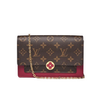 Louis Vuitton Fuchsia Monogram Canvas Flore Chain Wallet Bag